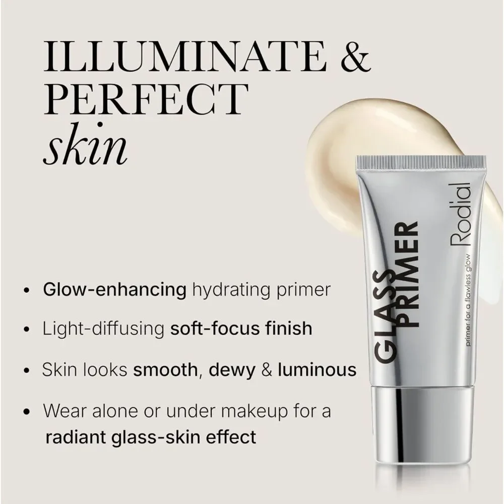NIB Rodial Glass Skin Primer, Illuminating & Hydrating